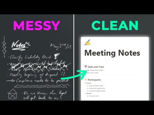 How Anyone Can Write Perfect Meeting Notes