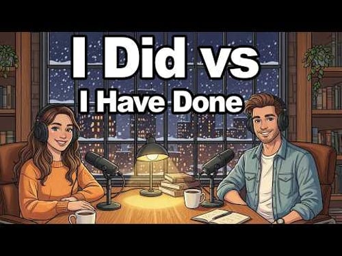I Did vs I Have Done | Present Perfect vs Past Simple | Slow English Conversation Podcast