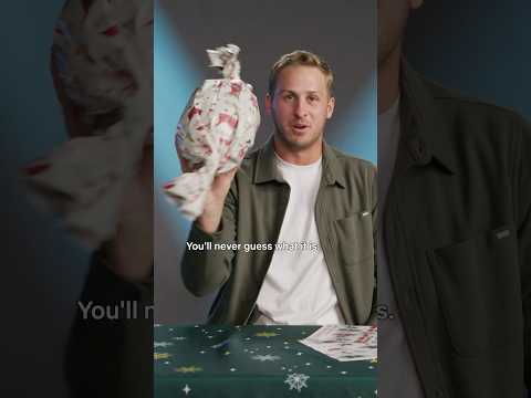 Jared Goff attempts to wrap holiday gifts in honor of Christmas Gameday Live. #netflix