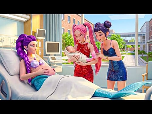 Rescuing Pregnant Mermaid Rumi Trapped on a Deadly Beach | KPOP Demon Hunters