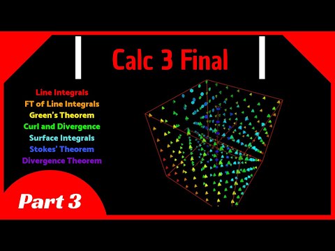 Calculus 3 Final Review (Part 3) || Vector Calculus || Line Integrals, Green's and Stokes' Theorem