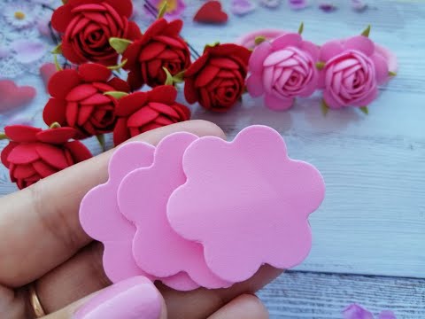 Полный ВОСТОРГ🌹🌹🌹Маленькие Розочки из фоамирана.