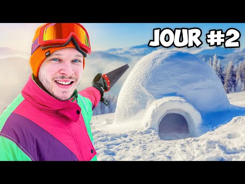 J'ai Passé 50H à CONSTRUIRE UN IGLOO !
