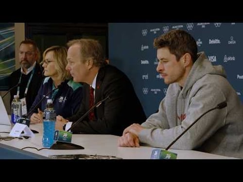Crosby & Cooper at Canada's Silver Medal Press Conference