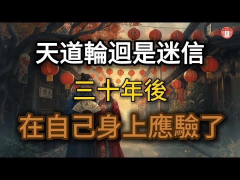 民間故事:《富商說天道輪迴是迷信,30年後在自己身上應驗了》#说故人 #民间故事 #历史传奇 #人物故事 #古代传说 #故事分享 #社会百态 #人性探索