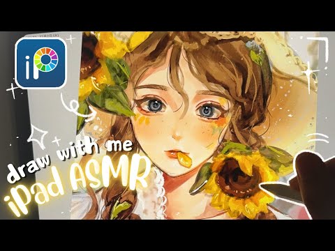 draw with me🌻¦iPad ASMR ¦digital art🎨 ¦ibis paint