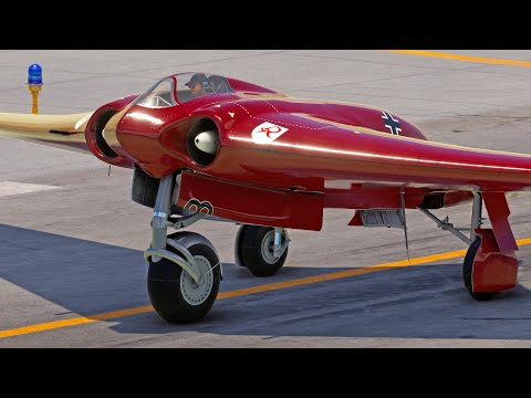 Insane Pilot Skills! Horten Ho-229 'Red Devil' Blasts Off from a Tiny Runway!