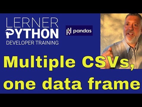 Turning multiple CSV files into a single pandas data frame