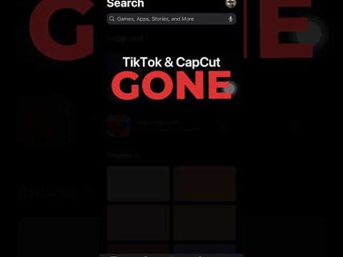 TIKTOK & CAPCUT are officially GONE / BANNED