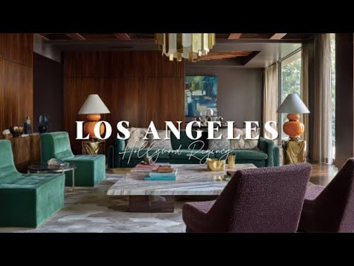 Inside a Glamorous L.A. Mansion: Hollywood Regency Meets Mid-Century Modern Luxury