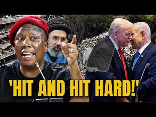 Malema Shreds Trump in a Fiery Speech.