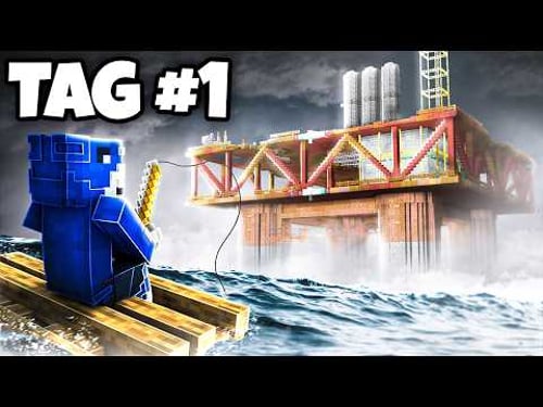 Minecraft, aber auf einer VERLASSENEN BOHRINSEL...