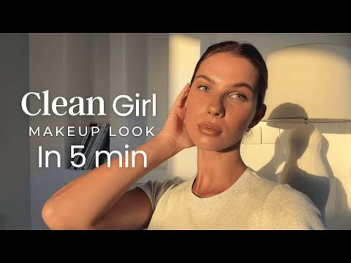 5-Min Clean Girl Makeup Routine🤍🫧☁️