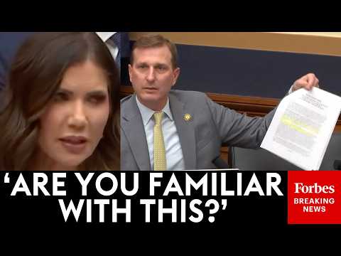 Dan Goldman Confronts Noem With Shocking Proposed Executive Order To Let Trump Seize Voting Machines