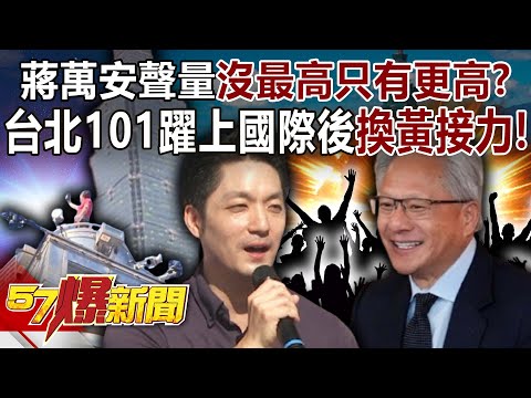 蔣萬安聲量沒最高只有更高? 爆台北101躍上國際後換黃仁勳接力!-黃暐瀚 李柏毅 羅旺哲 徐俊相【57爆新聞】 @57BreakingNews