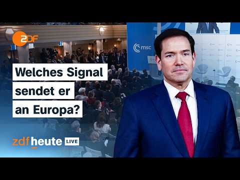 Rubios Rede bei der Sicherheitskonferenz: Wie steht es um die Beziehung USA-Europa? | ZDFheute live