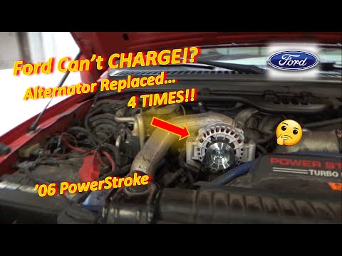 Ford Can't CHARGE? Alternator Replaced 4 TIMES!! (PowerStroke Diesel)