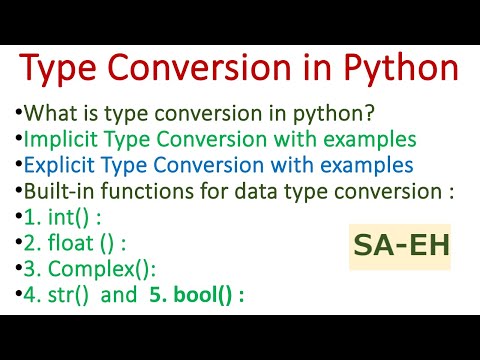 Type conversion in Python | Implicit and Explicit type conversion | Type casting in Python | CBSE