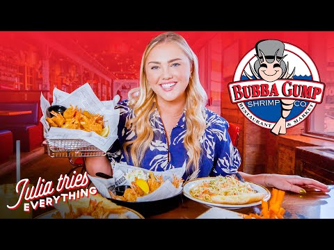 Trying 27 Of The Most Popular Menu Items At Bubba Gump Shrimp Company | Delish