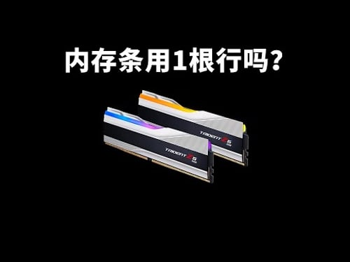 内存涨价,DDR5内存用1根行吗?会不会有性能损失?