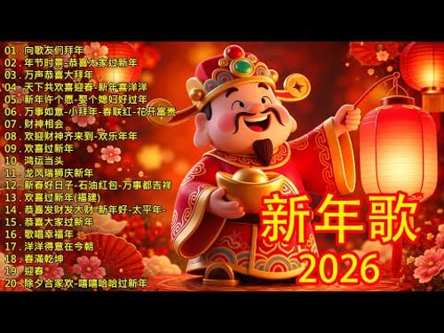 粤语新年歌2026🧨 劉君兒/邓瑞霞/鄭錦昌/郭炳堅(廣東話)🎵🎵 恭喜發財祝願你們身體健康萬事如意 Cantonese New Year Songs
