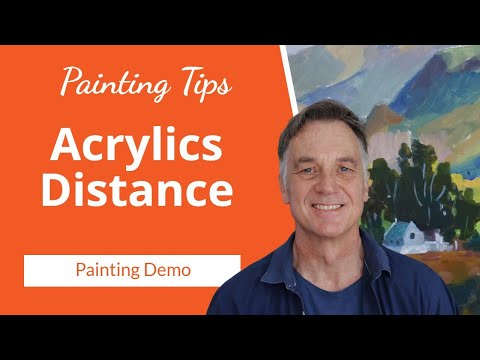 ACRYLIC Painting Tips for Creating Distance π³π¨