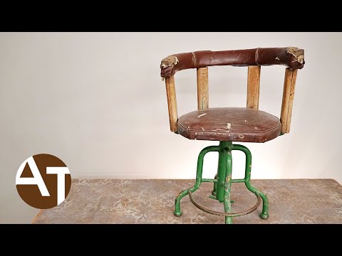 Admiral Chair from the sunken ship / restoration
