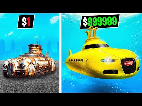 $1 to $1,000,000 Bugatti Submarine Car