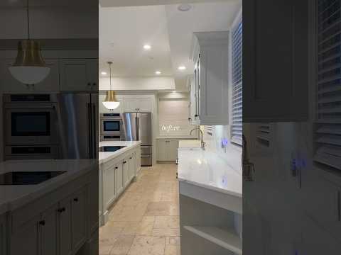 A controversial kitchen transformation. #transformation #interiordesign