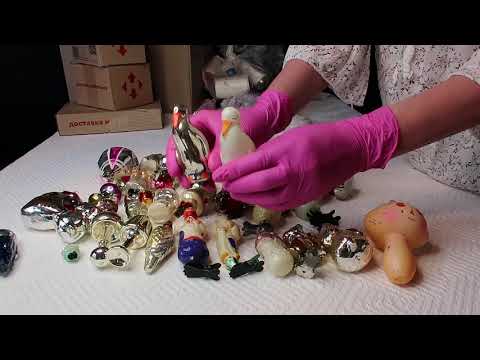 🎄Распаковка - что ценится у коллекционеров? / винтажные, антикварные елочные украшения СССР