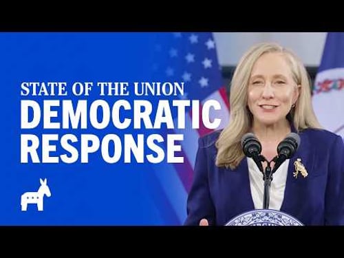 Gov. Abigail Spanberger delivers Democratic response to Trump's State of the Union
