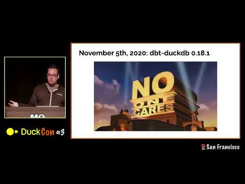 DuckDBT: Not a database or a dbt adapter but a secret third thing – DuckCon #3 (San Francisco)