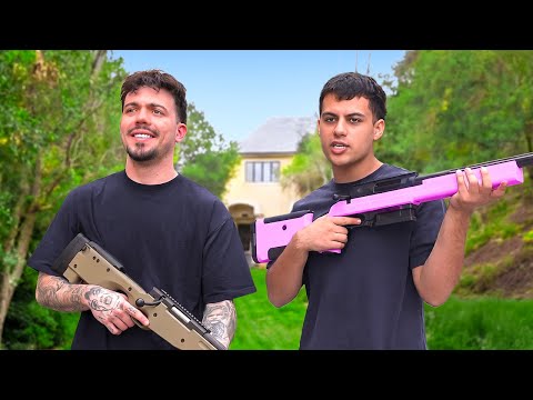 We Bought Guns & Tried Trickshotting!