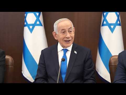 ראש הממשלה בנימין נתניהו בפתח ישיבת הממשלה - 22/02/2026