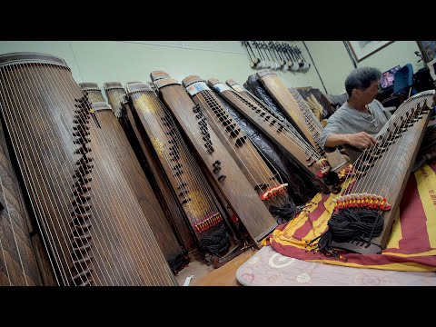 The Geomungo: A 1,000-Year-Old Sound Reborn from Wood. How the Geomungo Is Made! Korean Craftman