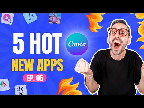 Hot New Canva Apps | Ep. 06 - Equations, RonDi Tutorials, Transcribe Audio, AI Interior Styler...