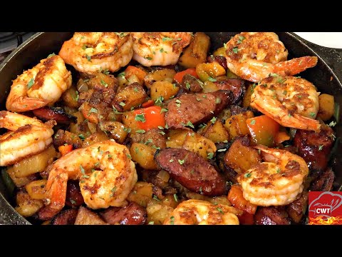 Cajun Shrimp Sausage And Potato Skillet | Potato Skillet