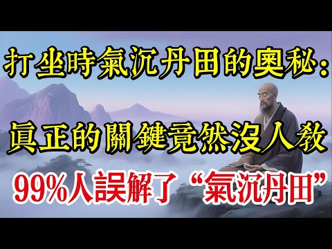 打坐時氣沉丹田的奧秘:真正的關鍵竟然沒人教!99%人誤解了“氣沉丹田”|佛教 |佛學知識|修心修行|禪悟人生 |南無阿彌陀佛|養生|談佛心安