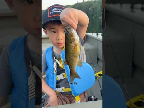 He Caught this for the First Time! #shorts #fishing