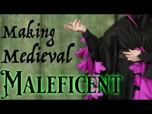 Making a Historically Accurate Maleficent Cosplay- Sewing the Houppelande