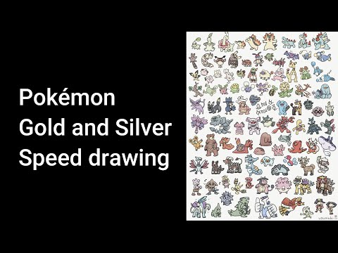 Speed drawing_Pokémon Gold and Silver