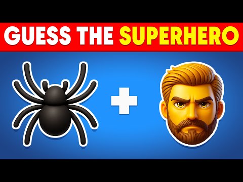 Can You Guess The Superhero By Emoji? 🕷🦸| Marvel & DC Superheroes Emoji Quiz | 60 Levels | Nemo Quiz