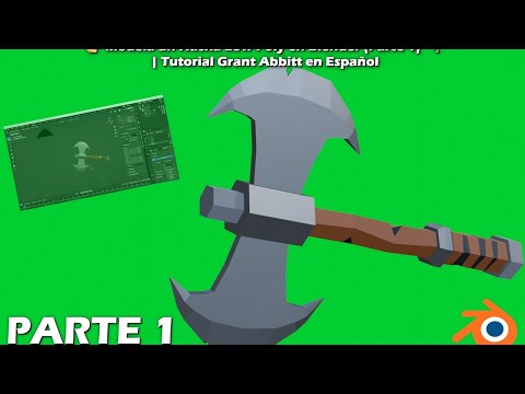 👉 Modela un Hacha Low Poly en Blender (Parte 1) 🪓 | Tutorial Grant Abbitt en Español