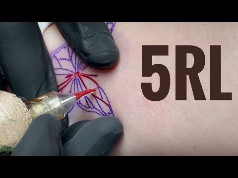 Small Butterfly Tattoo | Real time tattooing