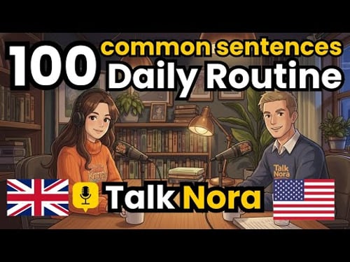 100 Daily Routine English Sentences | English Conversation Practice