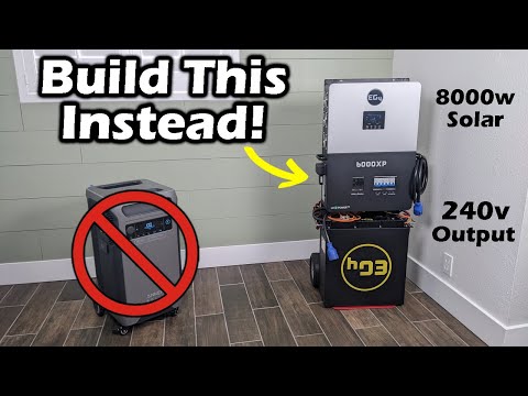 Build Your Own AFFORDABLE 240v Battery Backup! Mobile Cart Using the EG4 6000XP & LFP Battery