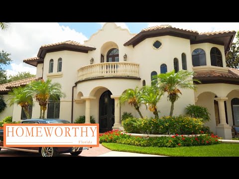 FLORIDA HOUSE TOUR | A Spanish-Style Home With An Incredible 2-Story Library in Winter Park, Florida