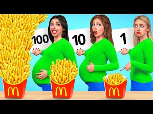 100 Schichten Nahrung Challenge | Lustige Momente von TeenDO Challenge