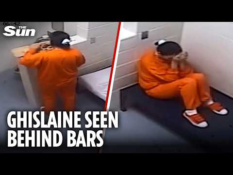 Ghislaine Maxwell PACES in cell and SCOFFS prison food in grim CCTV released in Epstein files