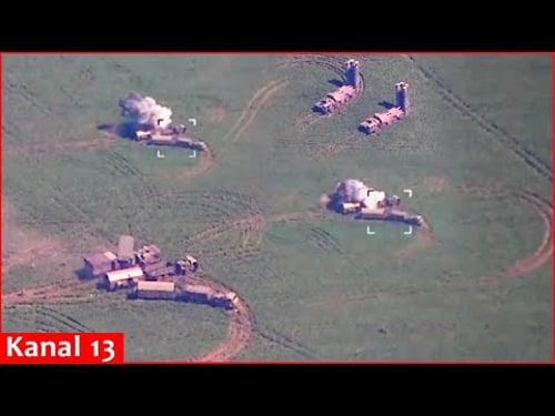 Ukrainian military released footage of strike on Russian S-400 and radars in Crimea